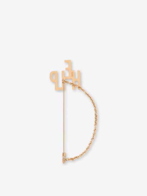 Moschino HELP CHAIN BROOCH