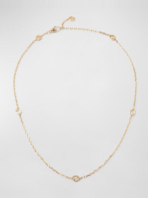 GUCCI Interlocking G 18k Gold Chain Necklace