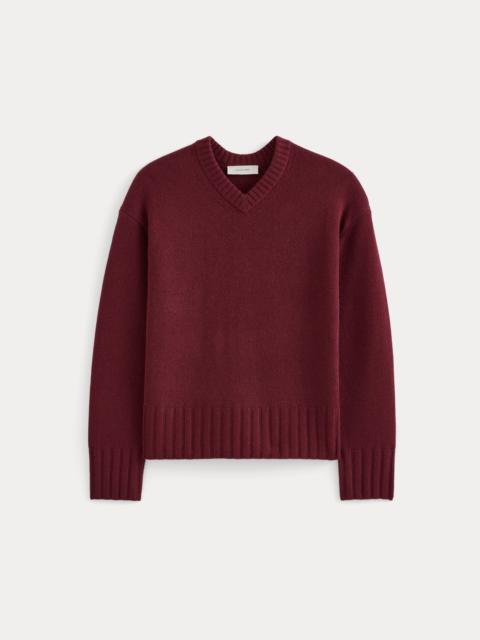 EVERLANE V-NECK SWEATER IN EXTRAFINE LUXE MERINO