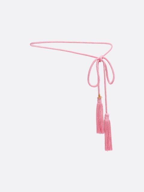 Alessandra Rich TORCHON BELT WITH TASSELS