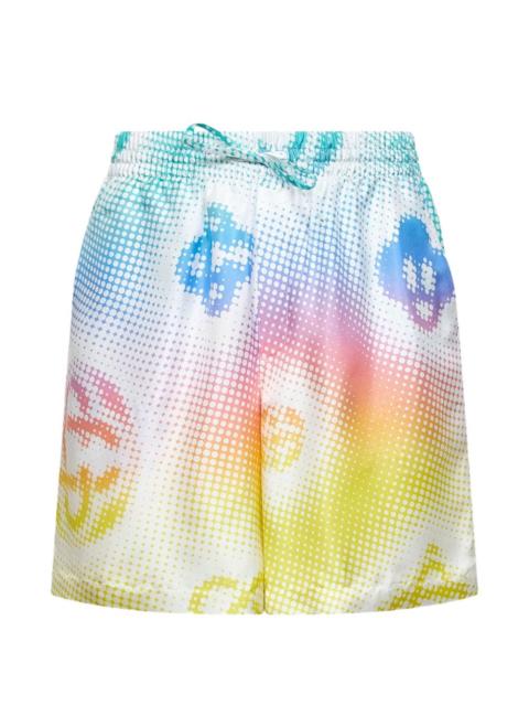 CASABLANCA elasticated drawstring monogram print shorts
