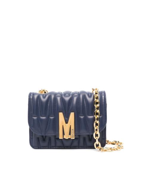 monogram-embossed shoulder bag