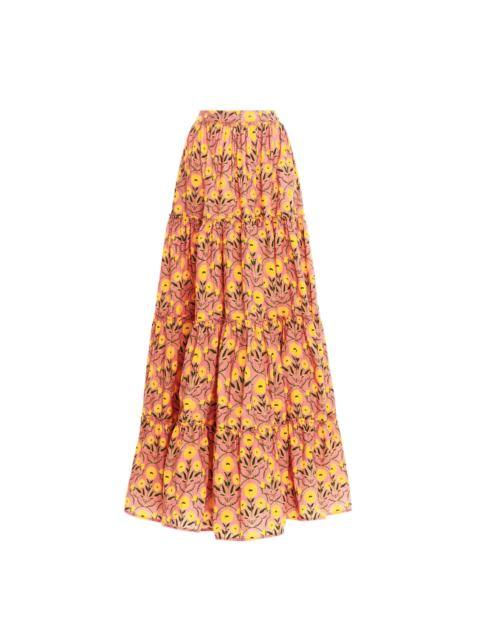 Agua by Agua Bendita Macadamia Mimosa Pink Maxi Skirt