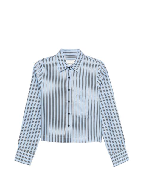 CLOSED Closed Striped Cropped Shirt