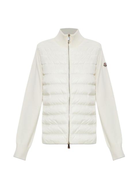 Moncler padded wool zip-up cardigan
