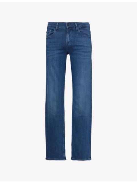 7 For All Mankind Standard Luxe Performance regular-fit straight-leg stretch denim-blend jeans