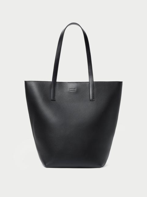 LOEFFLER RANDALL Walker Black Pebbled Leather Tote