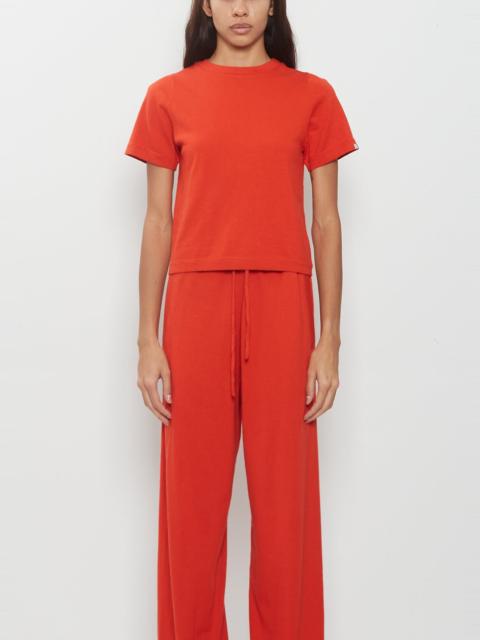 extreme cashmere n°267 Tina Cotton Cashmere T-Shirt — Tomato