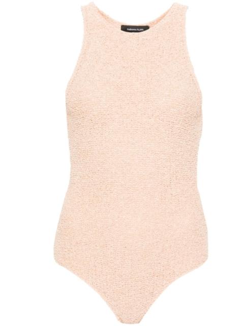 FABIANA FILIPPI halterneck bouclÃ©-knit bodysuit