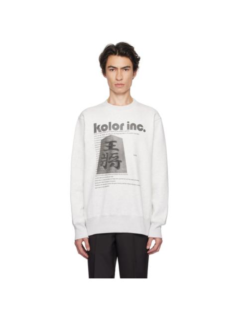 Kolor Gray Printed Sweatshirt
