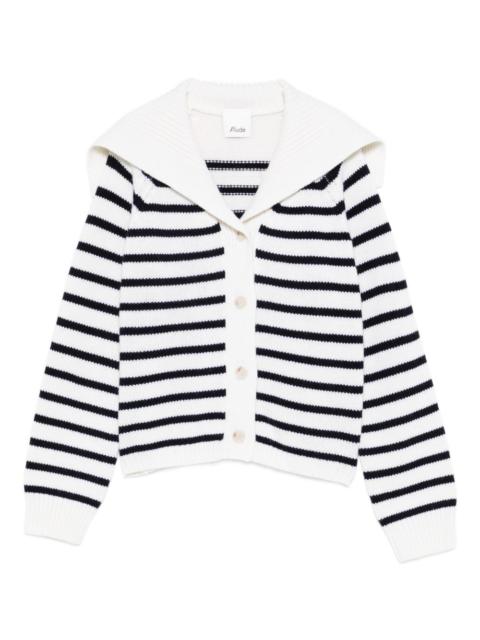 Allude striped cardigan