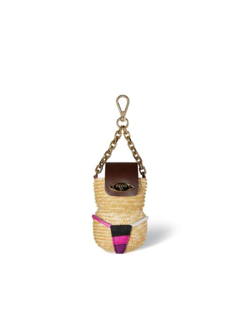 PUCCI woven leather key chain