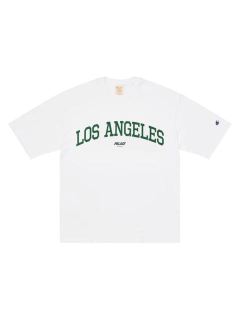 PALACE Palace Champion Los Angeles Shop T-shirt White