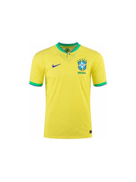 Nike Nike Brazil 2022/23 Stadium Home ADV Dri-FIT Soccer Jersey Dynamic Yellow/Green