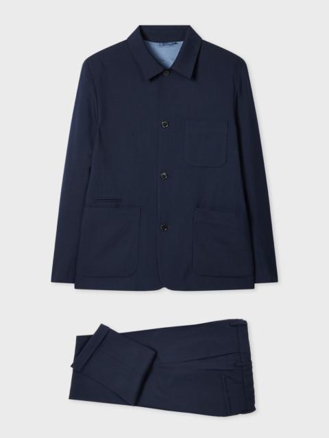 Paul Smith Slim-Fit Dark Navy Two-Ply Hopsack Wool Work Co-ord