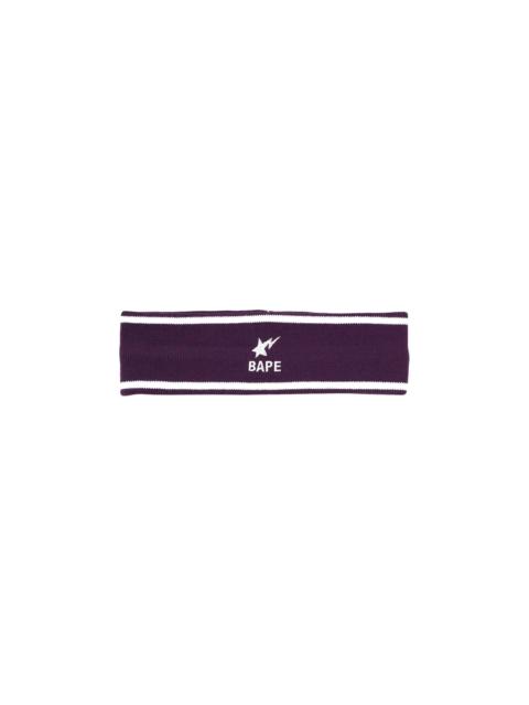 A BATHING APE® BAPE Bapesta Headband 'Purple'