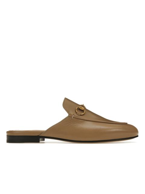 GUCCI Gucci Princetown Slipper Brown Leather