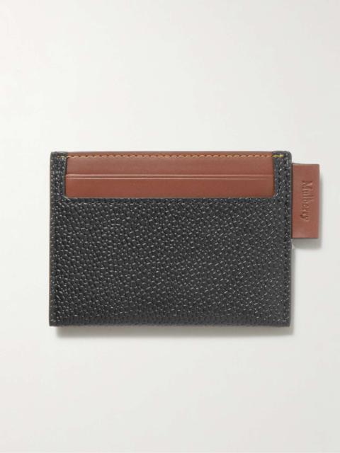 Mulberry Leather-Trimmed Eco Scotchgrain Cardholder