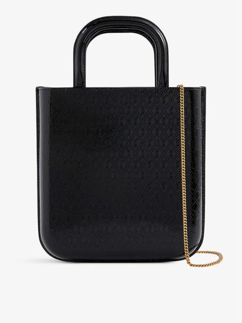 All Over logo-embossed leather tote bag
