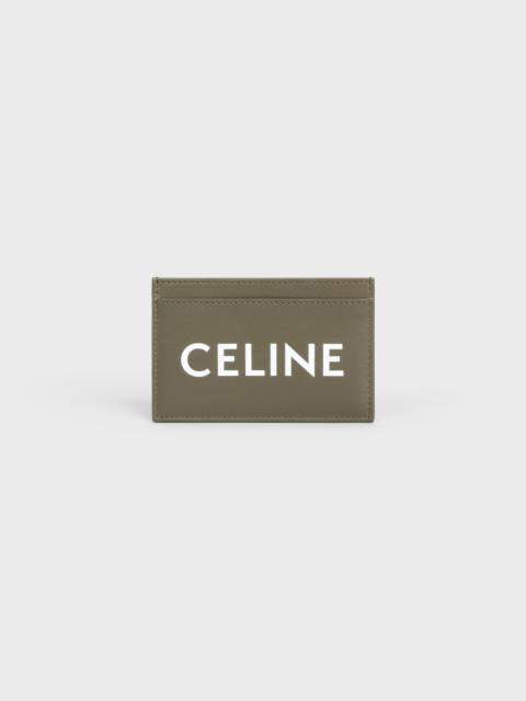 CELINE Card holder in Smooth Calfskin with Celine Print