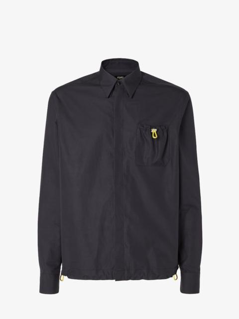 FENDI Shirt Black poplin shirt