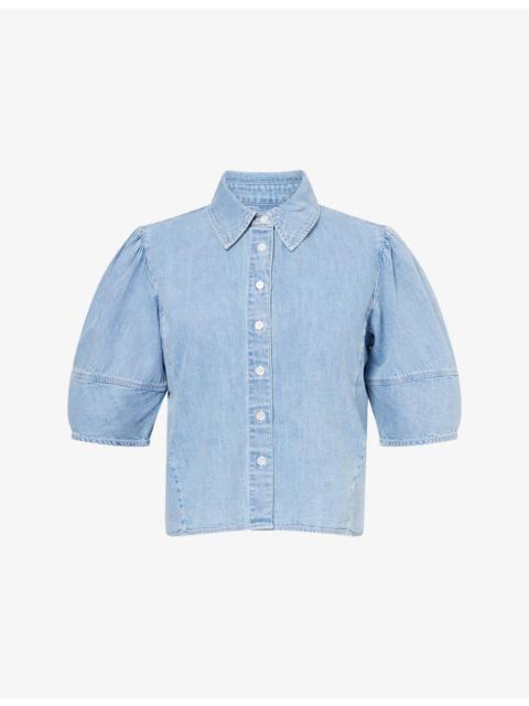 The Lantern Denim Blouse