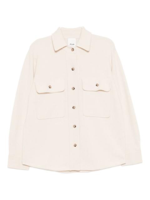 Allude button-up wool cardigan