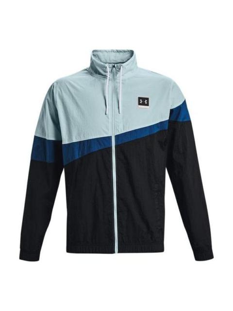 Under Armour Under Armour Fashion Woven Full Zip Jacket 'Blue Multi' 1366219-478