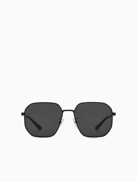 Unisex aviator sunglasses Asian fit