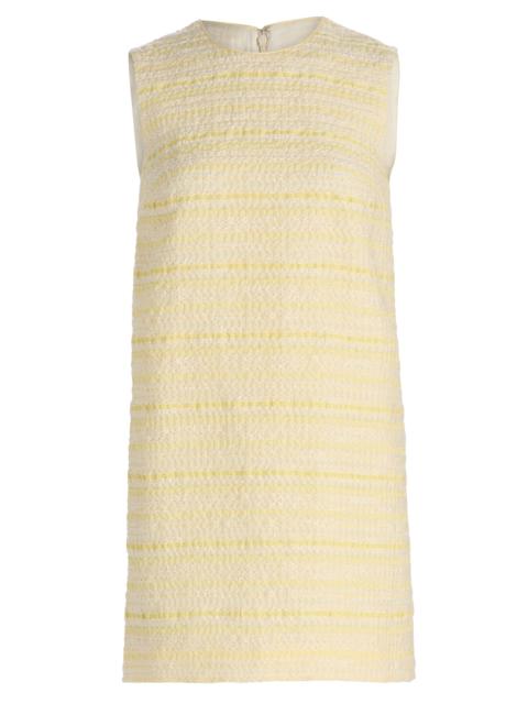 markarian Women's Daisy Textured Striped Organza Shift Minidress - Lemon Yellow
