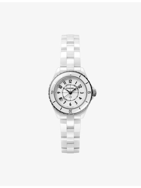 CHANEL J12 28mm Steel and Ceramic Quartz Watch