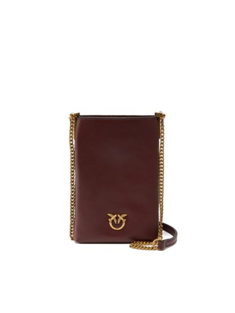 PINKO chain-strap Love Birds-plaque mini bag