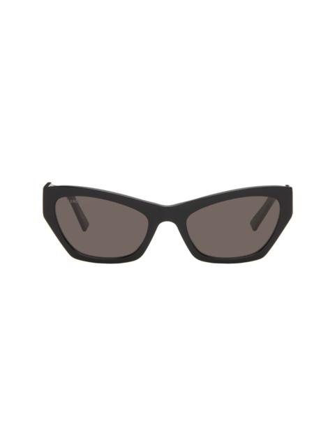 BALENCIAGA Black Flat Text Cateye Sunglasses