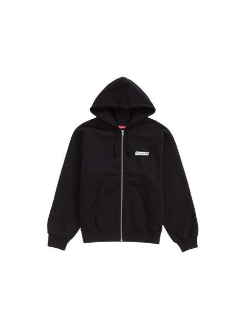 Supreme Supreme IDGAF Zip Up Hooded Sweatshirt Black - 7bb2239d