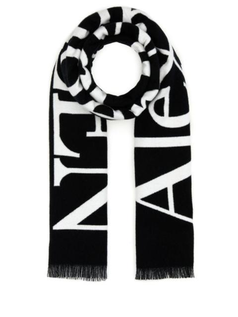 Alexander McQueen Black cotton scarf