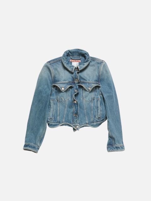 Acne Studios Wavy denim jacket - Mid blue