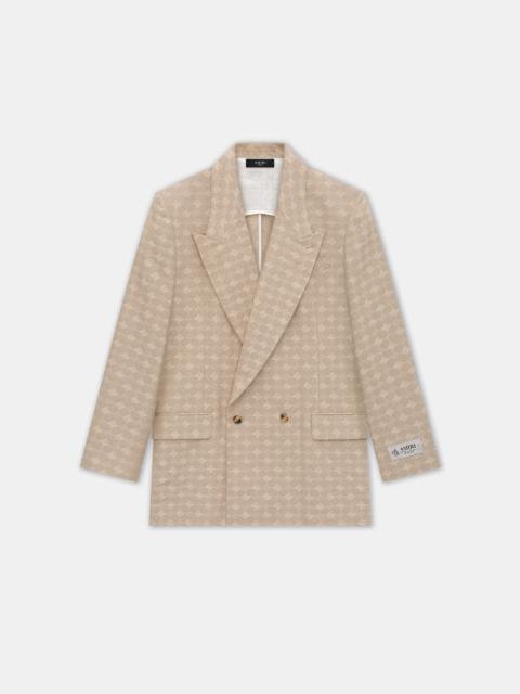 AMIRI MA QUAD JACQUARD DOUBLE-BREASTED BLAZER