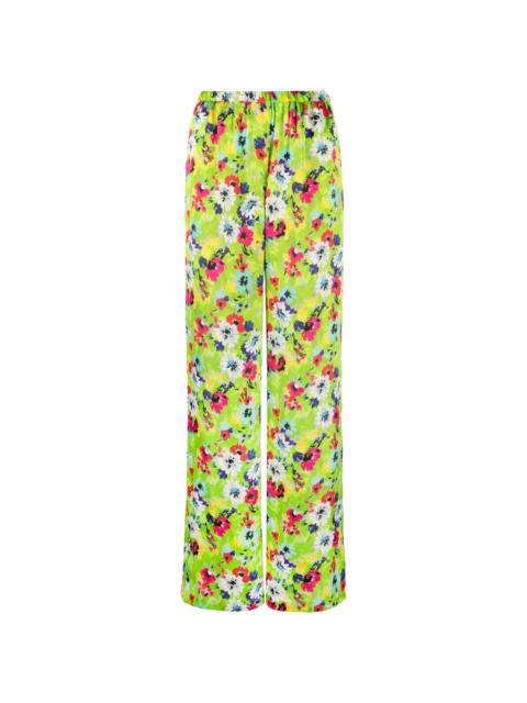 MSGM floral pattern palazzo trousers