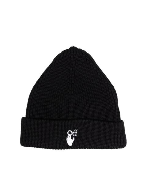 Off-White OFF-WHITE Hand Off Beanie Black