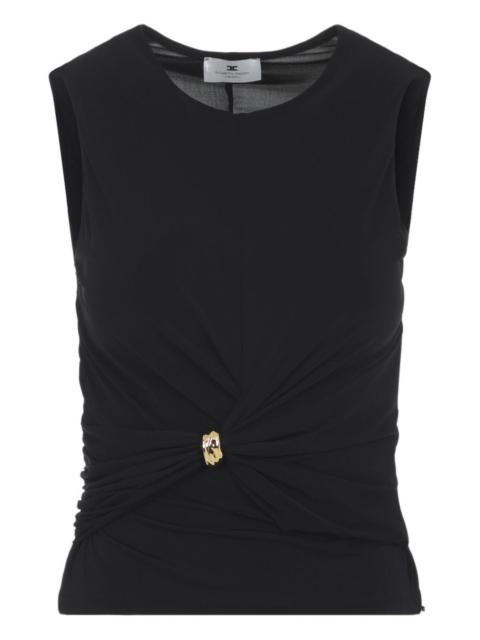 ELISABETTA FRANCHI knot-detail ruched top