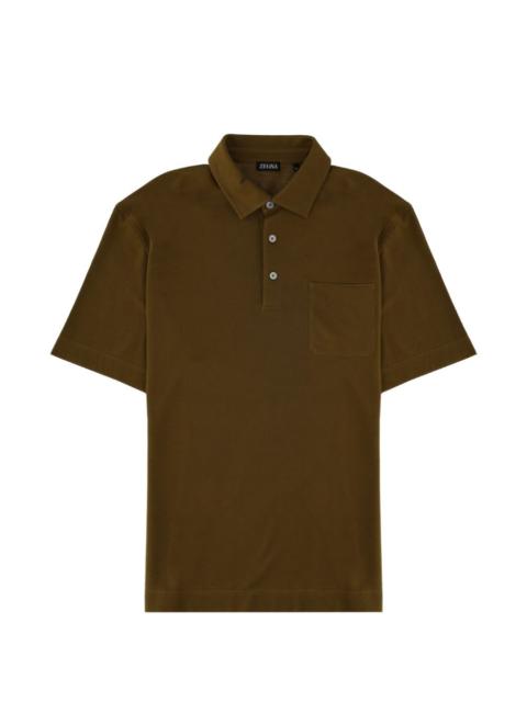 ZEGNA patch-pocket polo shirt