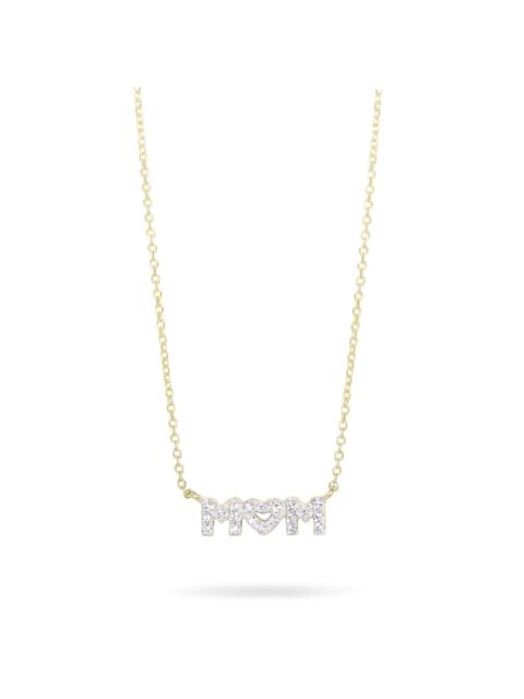 STONE AND STRAND Heart, Mom Necklace