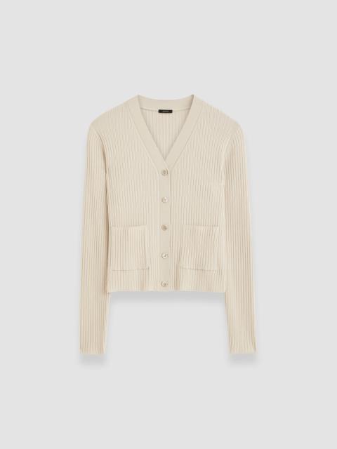 JOSEPH Fine Merino Rib Cardigan