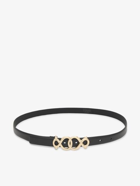 TOUS 90 cm black leather Belt TOUS Infinity