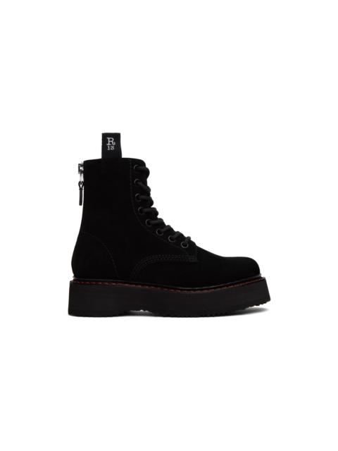 Black Single Stack Boots