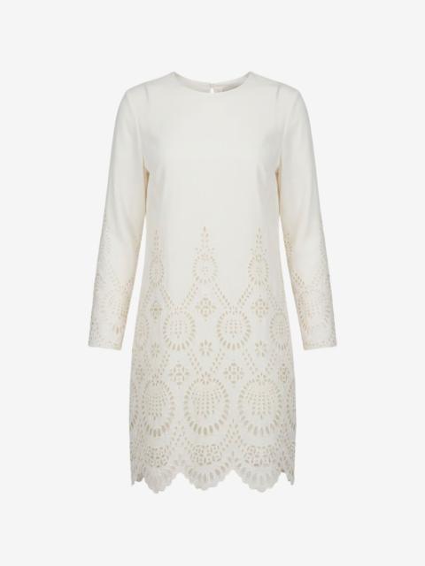 Valentino broderie-anglaise scalloped dress