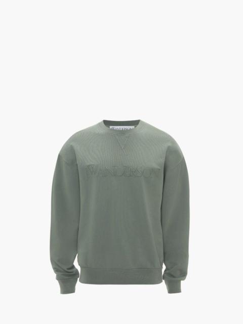 JW Anderson SWEATSHIRT WITH LOGO EMBROIDERY