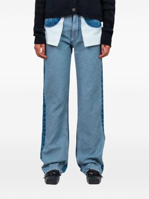 MM6 Maison Margiela panel straight jeans