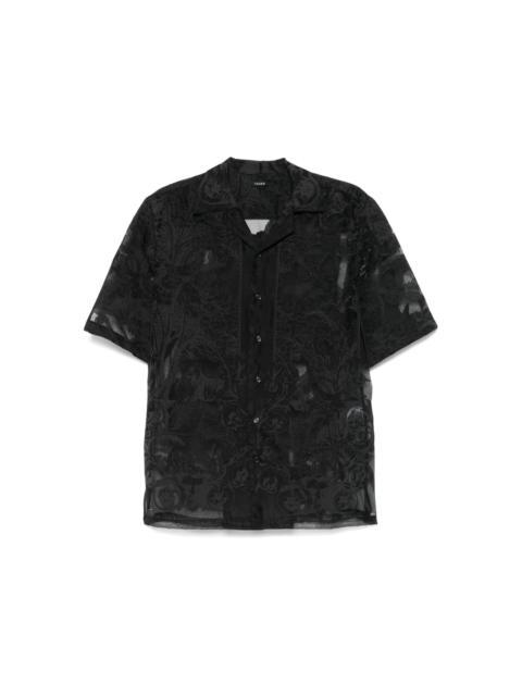 TAAKK ornament semi-sheer shirt