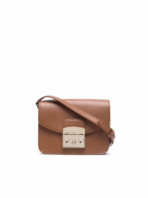 FURLA pebbled leather crossbody bag